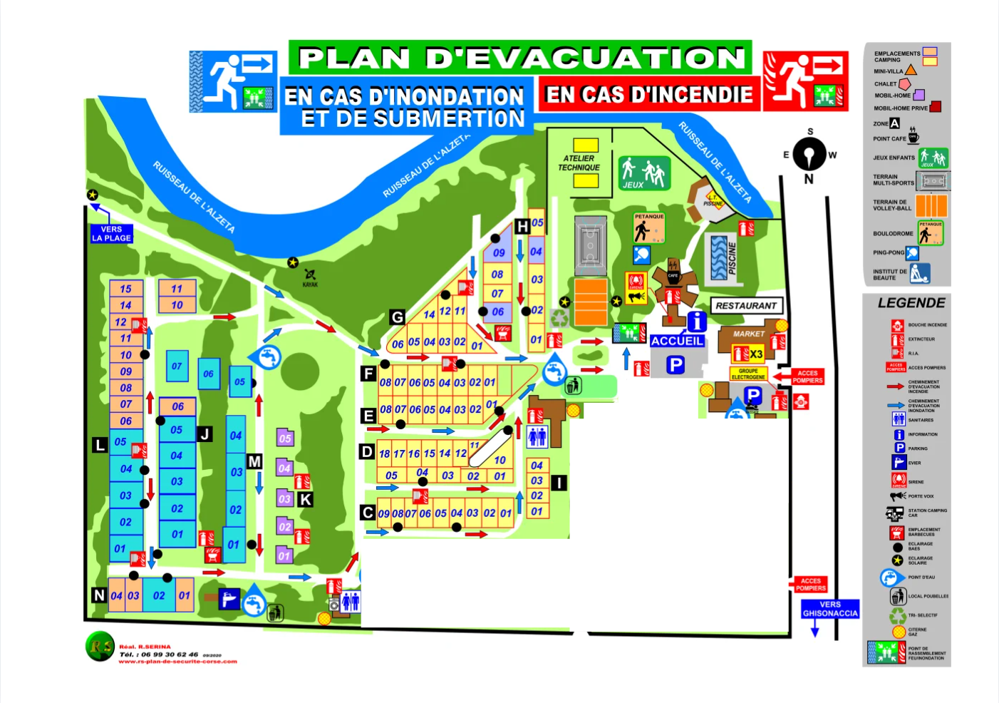 Plan du Camping U Casone